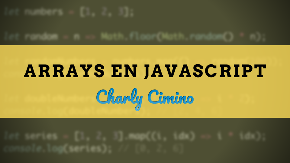 Portada de Arrays en JavaScript